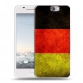 Дизайнерский силиконовый чехол для HTC One A9 Флаг Германии