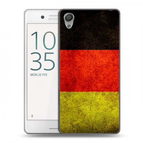 Дизайнерский пластиковый чехол для Sony Xperia X Performance Флаг Германии