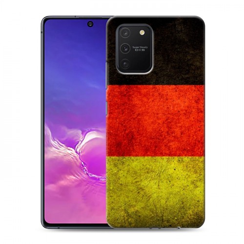 Дизайнерский силиконовый с усиленными углами чехол для Samsung Galaxy S10 Lite Флаг Германии