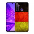 Дизайнерский силиконовый чехол для Realme 5 Флаг Германии