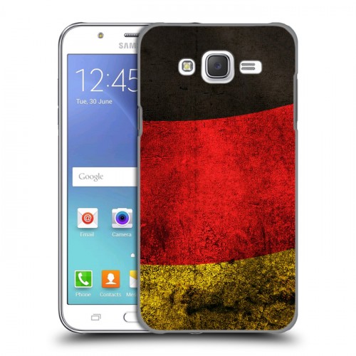 Дизайнерский пластиковый чехол для Samsung Galaxy J5 Флаг Германии