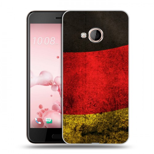 Дизайнерский силиконовый чехол для HTC U Play Флаг Германии