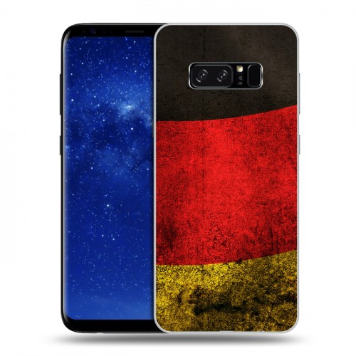 Дизайнерский силиконовый чехол для Samsung Galaxy Note 8 Флаг Германии