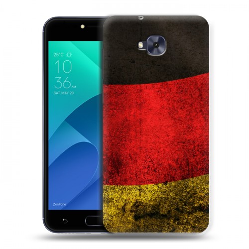 Дизайнерский пластиковый чехол для ASUS ZenFone 4 Selfie Флаг Германии