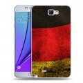 Дизайнерский пластиковый чехол для Samsung Galaxy Note 2 Флаг Германии