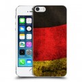 Дизайнерский пластиковый чехол для Iphone 5s Флаг Германии