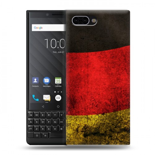 Дизайнерский пластиковый чехол для BlackBerry KEY2 Флаг Германии