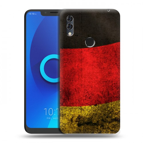 Дизайнерский силиконовый чехол для Alcatel 5V Флаг Германии