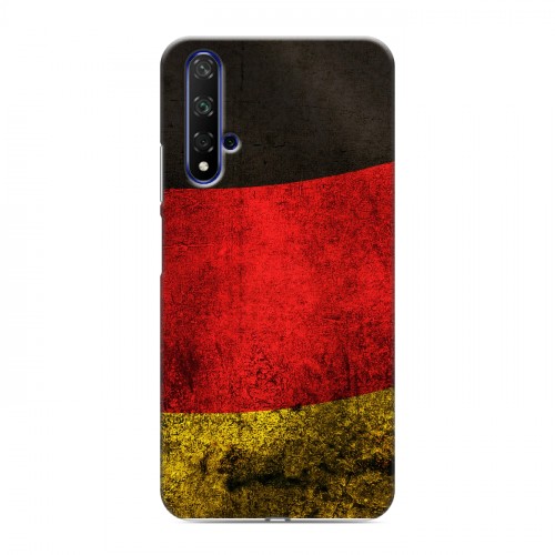 Дизайнерский силиконовый чехол для Huawei Honor 20 Флаг Германии