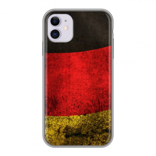 Дизайнерский силиконовый чехол для Iphone 11 Флаг Германии