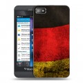 Дизайнерский пластиковый чехол для BlackBerry Z10 Флаг Германии