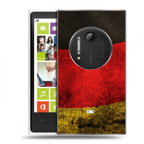Дизайнерский пластиковый чехол для Nokia Lumia 1020 Флаг Германии
