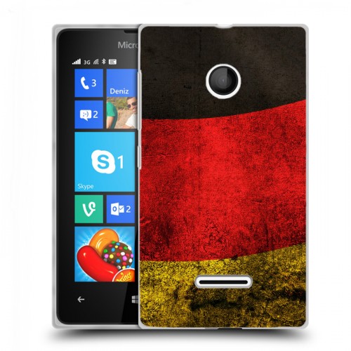 Дизайнерский пластиковый чехол для Microsoft Lumia 435 Флаг Германии