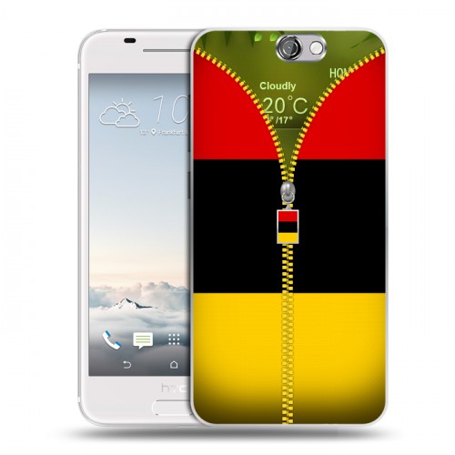 Дизайнерский силиконовый чехол для HTC One A9 Флаг Германии