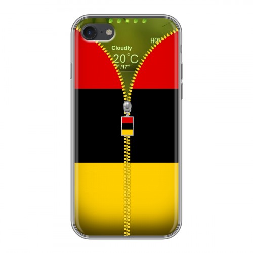 Дизайнерский силиконовый чехол для Iphone 7 Флаг Германии