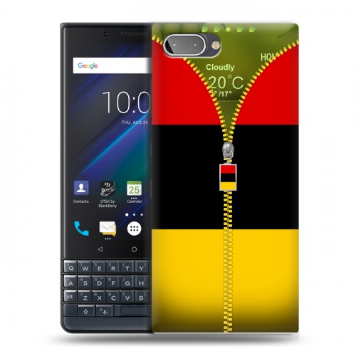 Дизайнерский пластиковый чехол для BlackBerry KEY2 LE Флаг Германии
