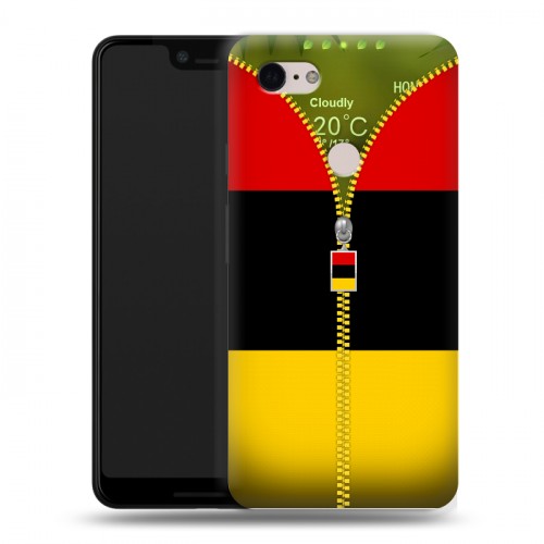 Дизайнерский силиконовый чехол для Google Pixel 3 XL Флаг Германии