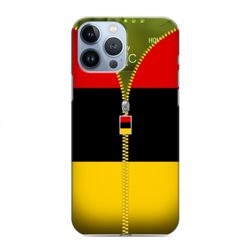 Дизайнерский пластиковый чехол для Iphone 13 Pro Max Флаг Германии