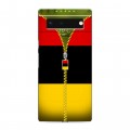 Дизайнерский силиконовый с усиленными углами чехол для Google Pixel 6 Флаг Германии