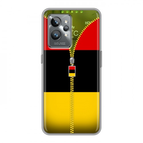 Дизайнерский силиконовый с усиленными углами чехол для Realme GT2 Pro Флаг Германии