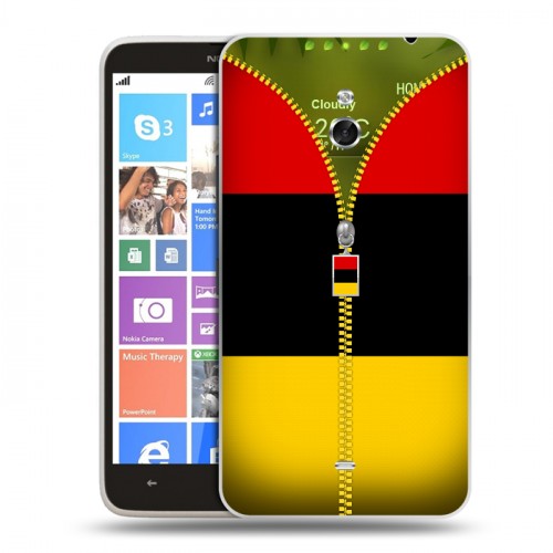 Дизайнерский пластиковый чехол для Nokia Lumia 1320 Флаг Германии