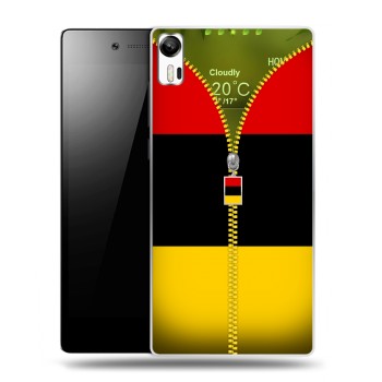 Дизайнерский силиконовый чехол для Lenovo Vibe Shot Флаг Германии (на заказ)