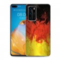 Дизайнерский силиконовый с усиленными углами чехол для Huawei P40 Флаг Германии