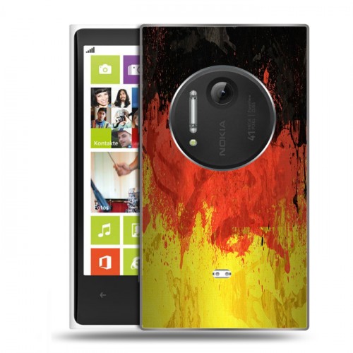 Дизайнерский силиконовый чехол для Nokia Lumia 1020 Флаг Германии