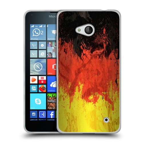 Дизайнерский пластиковый чехол для Microsoft Lumia 640 Флаг Германии