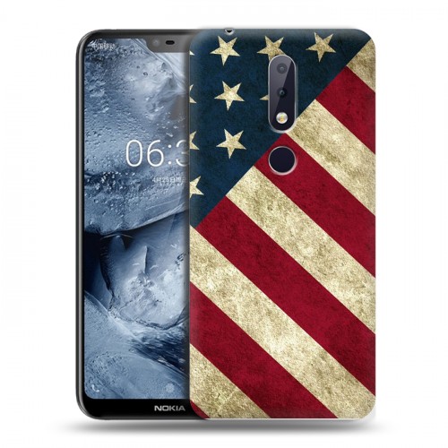 Дизайнерский пластиковый чехол для Nokia 6.1 Plus Флаг США