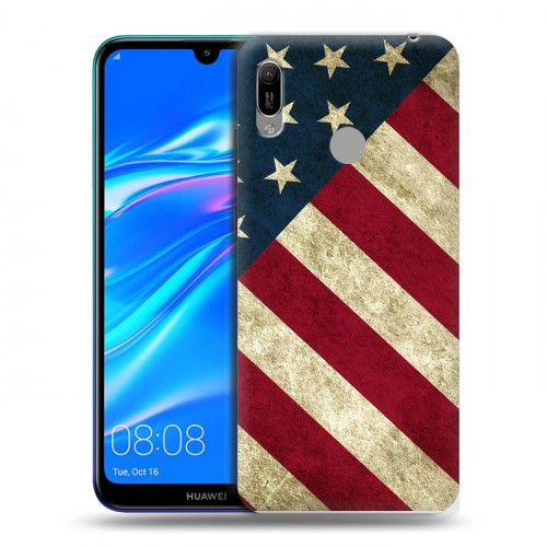 Дизайнерский пластиковый чехол для Huawei Y6 (2019) Флаг США