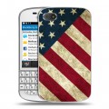 Дизайнерский пластиковый чехол для BlackBerry Q10 Флаг США