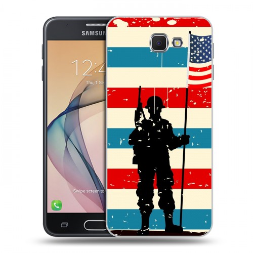 Дизайнерский пластиковый чехол для Samsung Galaxy J5 Prime Флаг США