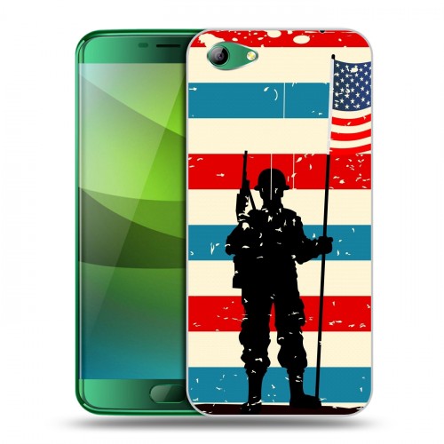 Дизайнерский силиконовый чехол для Elephone S7 Флаг США