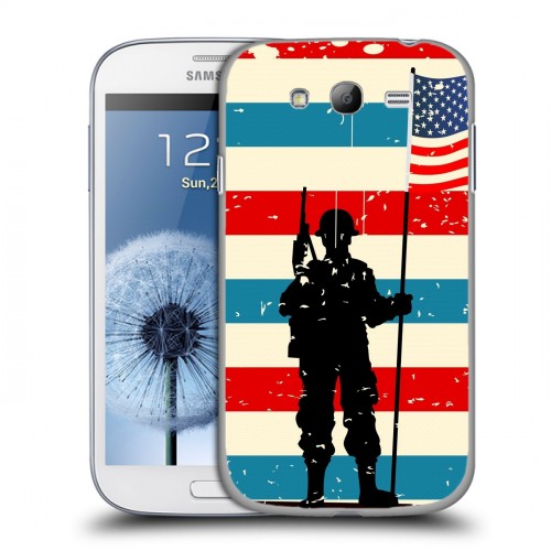 Дизайнерский пластиковый чехол для Samsung Galaxy Grand Флаг США