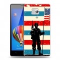 Дизайнерский силиконовый чехол для Huawei Honor 3 Флаг США