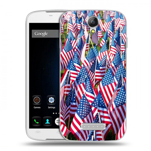 Дизайнерский силиконовый чехол для Doogee X6 Флаг США