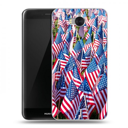 Дизайнерский пластиковый чехол для Huawei Y5 (2017) Флаг США