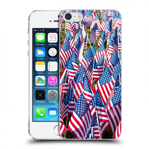 Дизайнерский пластиковый чехол для Iphone 5s Флаг США