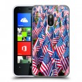 Дизайнерский пластиковый чехол для Nokia Lumia 620 Флаг США