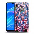 Дизайнерский пластиковый чехол для Huawei Y6 (2019) Флаг США