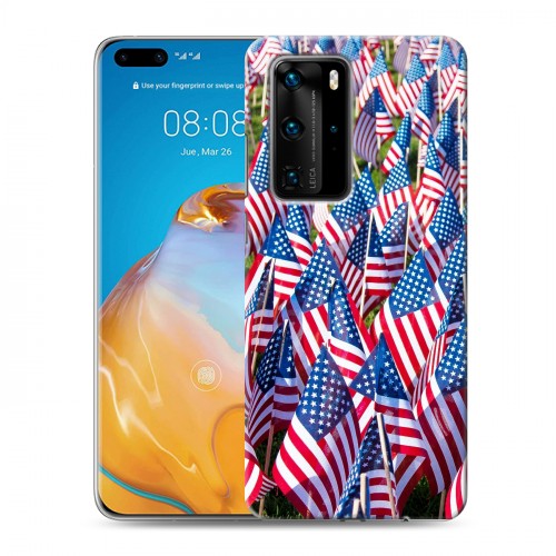 Дизайнерский пластиковый чехол для Huawei P40 Pro Флаг США
