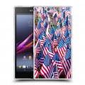 Дизайнерский пластиковый чехол для Sony Xperia Z Ultra  Флаг США