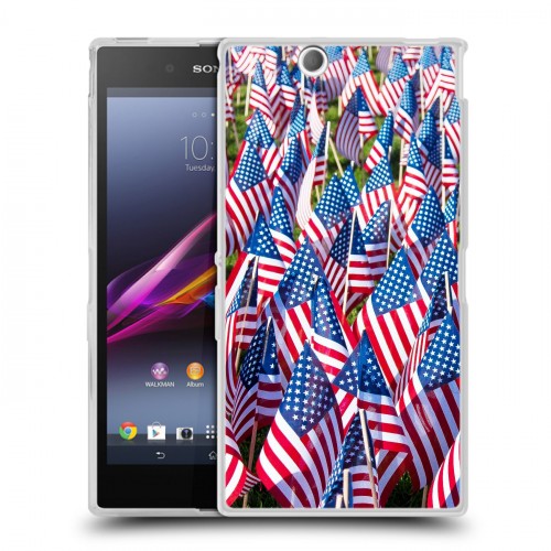 Дизайнерский пластиковый чехол для Sony Xperia Z Ultra  Флаг США