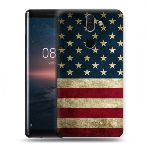 Дизайнерский пластиковый чехол для Nokia 8 Sirocco Флаг США