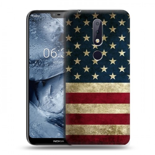 Дизайнерский силиконовый чехол для Nokia 6.1 Plus Флаг США