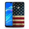 Дизайнерский пластиковый чехол для Huawei Y6 (2019) Флаг США