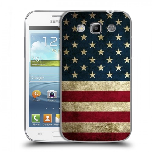 Дизайнерский пластиковый чехол для Samsung Galaxy Win Флаг США