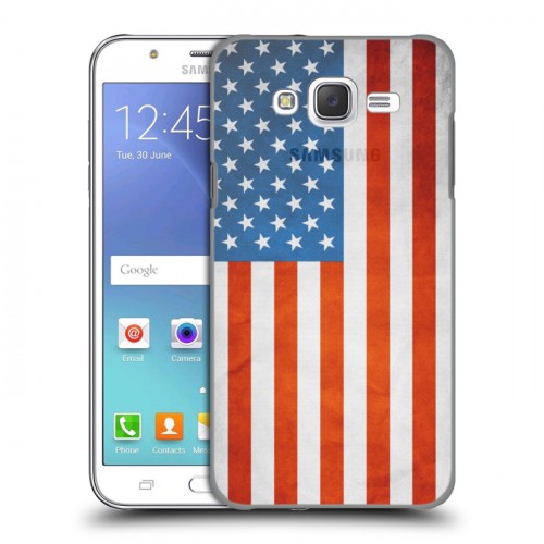 Дизайнерский пластиковый чехол для Samsung Galaxy J5 Флаг США