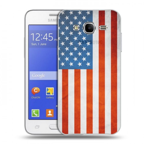Дизайнерский пластиковый чехол для Samsung Galaxy J7 Флаг США